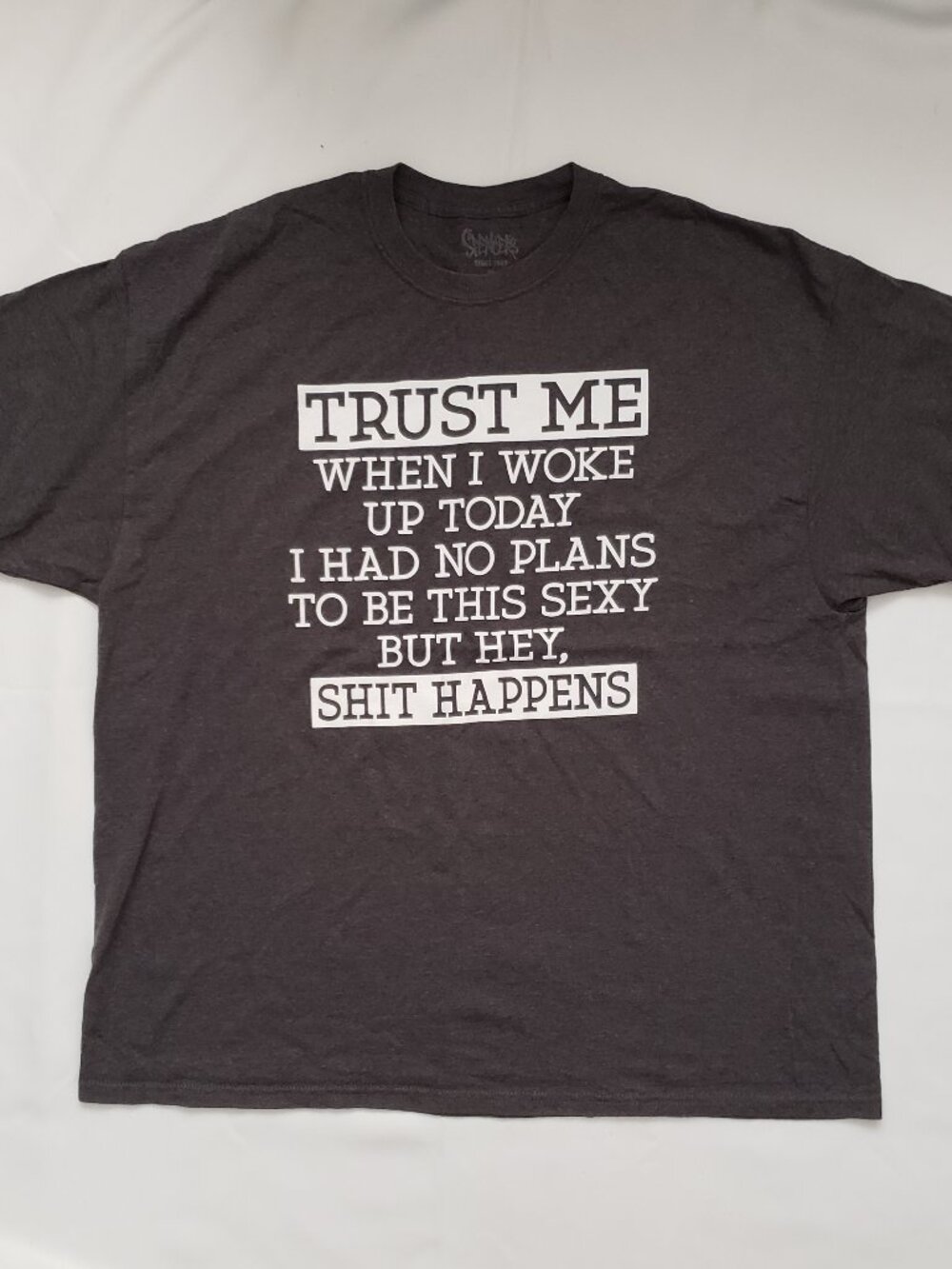 Spencers Trust Me Sh*t Happens size funny novelty shirt size 2X
